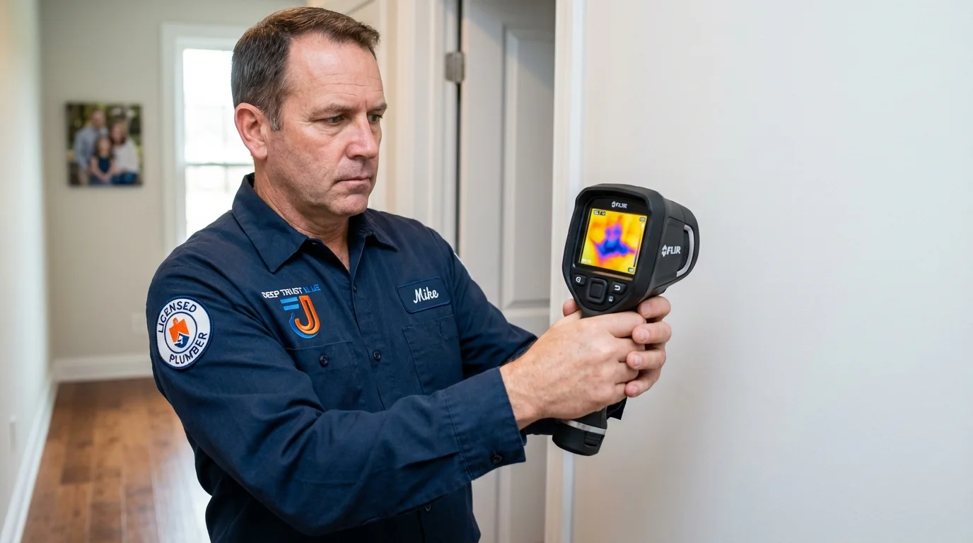 Thermal imaging leak detection by Johns Plumbing LLC in Roseville